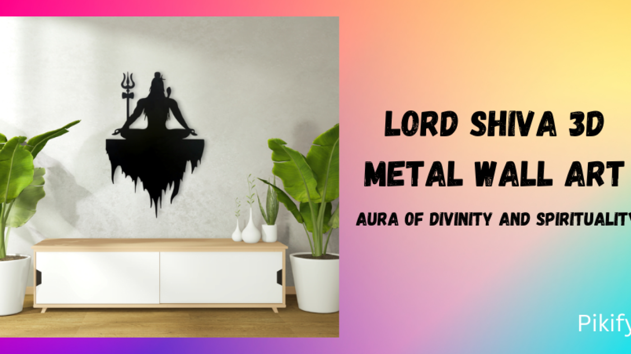 The Lord Shiva 3D Metal Wall Art Aura of Divinity and Spirituality